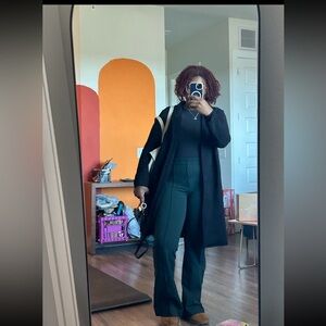 Women’s dark green work pants size 8